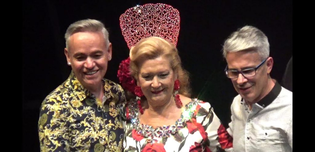 Pepi Díaz Con los diseñadores Ufi y Edu